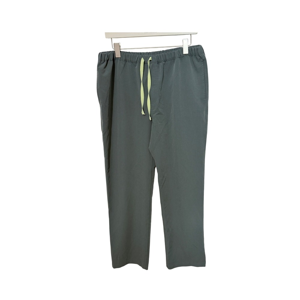 Figs Scrub Pants Mens Large Green Technical Collection FM4500 Drawstring